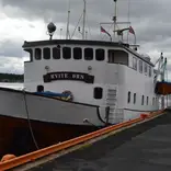 Ferry in Bergen, Norway.