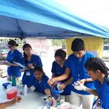 GPSA team during a health fair in Beliez