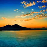 Mount Vesuvius Sunset