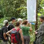 Volunteer take part in geo-mapping project in kakamega rain forest