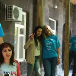 AiP volunteers & museum staff work together