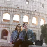 Students at the Colosseum