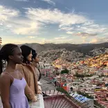 Looking at the beautiful view of Guanajuato 