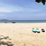 A tranquil beach of the fishing village where in the program will be launched.