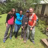 Volunteers at accommodation home in Jamaica