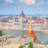 Aerial view of Budapest