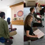 People at Yogaville