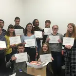 TEFL Graduates Showing their Certificates from London