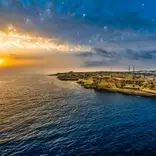Malta during sunset.