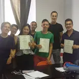 A Door to Italy final certificate of attendance at the end of the Intensive Combined Course