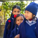 Students smiling for a photo