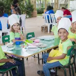Young learners learning about baking