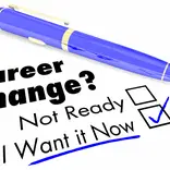 Career Change question with 2 boxes to choose from. Not Ready or I want it now! The second option is underlined. 