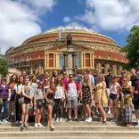 Students explore London during orientation.