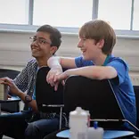 Students in an academic seminar