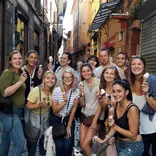 Students enjoying Gelato on excursion in Pisa