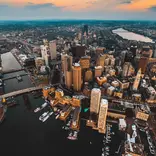 Overhead view of Boston