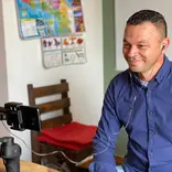 A Spanish Professor at Tico Lingo teaches an online Spanish class to a student in Canada