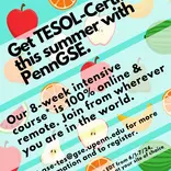 Get TESOL Certified this summer with Penn GSE