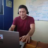 Our Spanish teacher Pedro
