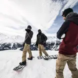 Coaching session on the mountain.