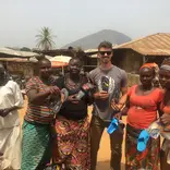 African village near First Things work site