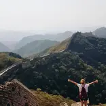 Participant at the Great Wall of China