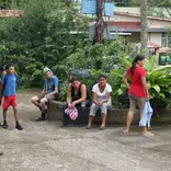 Volunteers working