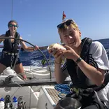 Eating mid ocean