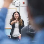 Teacher in a classroom