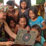 Volunteer in an indigenous village
