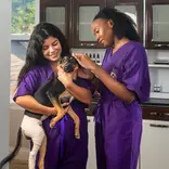 At the vet university clinic