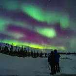 Aurora on the tundra