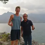 Study at the shore of wonderful Lake Atitlan