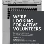 Volunteer with us, remotely and on-site.