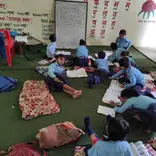 Class room of school in Dhading district