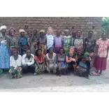 Small holder farmers with Volunteers from UK