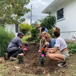 Garden work at Veritas