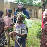 The photo was taken when the environmental conservation club visited the Pygmies of Bundibugyo in western Uganda 