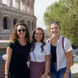 Students in front of the Colosseum