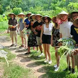teachers pose for a photo in vietnam