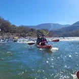 kayaking in river