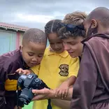 gap year student volunteering in after school sports program in South Africa