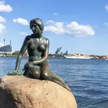 Little Mermaid statue in Copenhagen