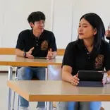 Students in their classes