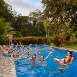 Team of Leapers chilling in the pool