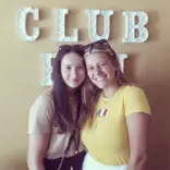 Two American au pairs enjoying summer in Spain