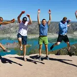 Guys celebrating in Mendoza