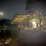 Our kitchen has the best moon view