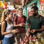 Learning Spanish in Mexico at the market